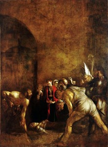 The burial of St. Lucy --Caravaggio