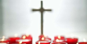Religious Candles and Cross