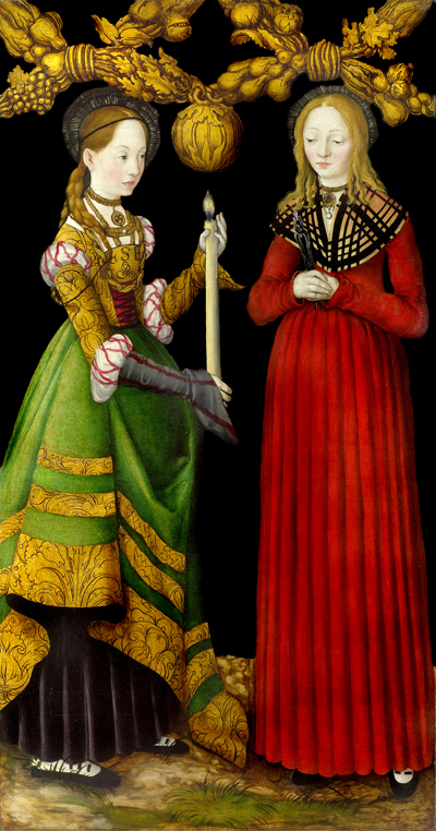 cranach_saints-genevieve-and-apollonia-sm